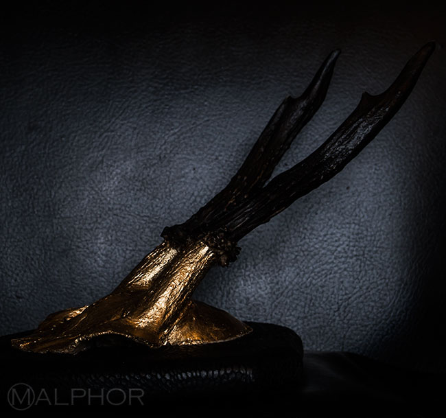 black waxed antlers