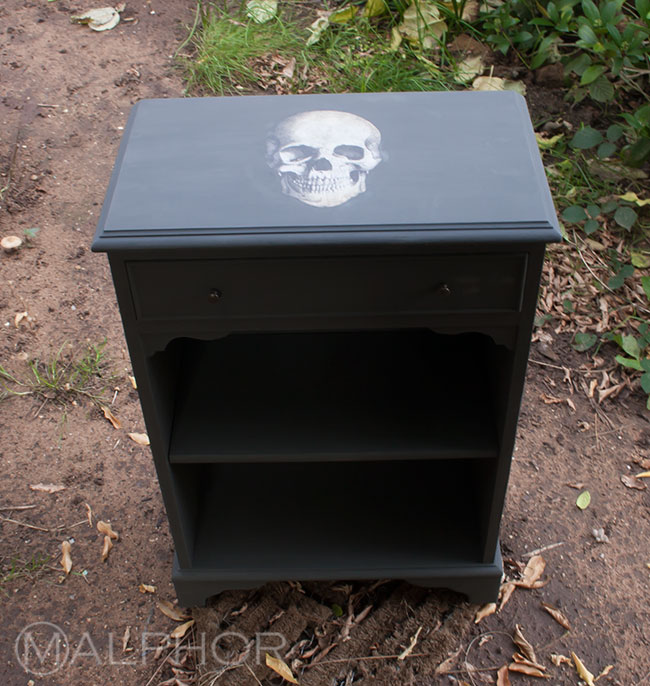 skull decoupage