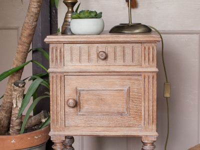 Limed Oak Side Table